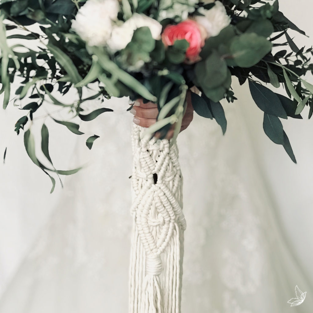 Bouquet wrap, Boho Wedding