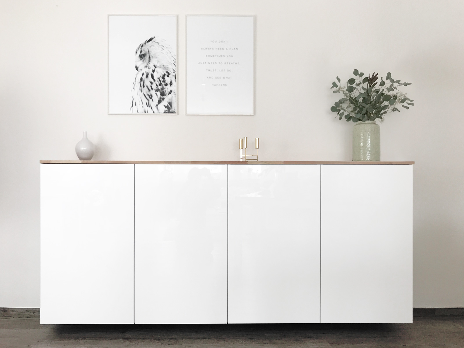 Ikea Hack - Metod Küchenschrank als Sideboard ⋆ elfenweiss